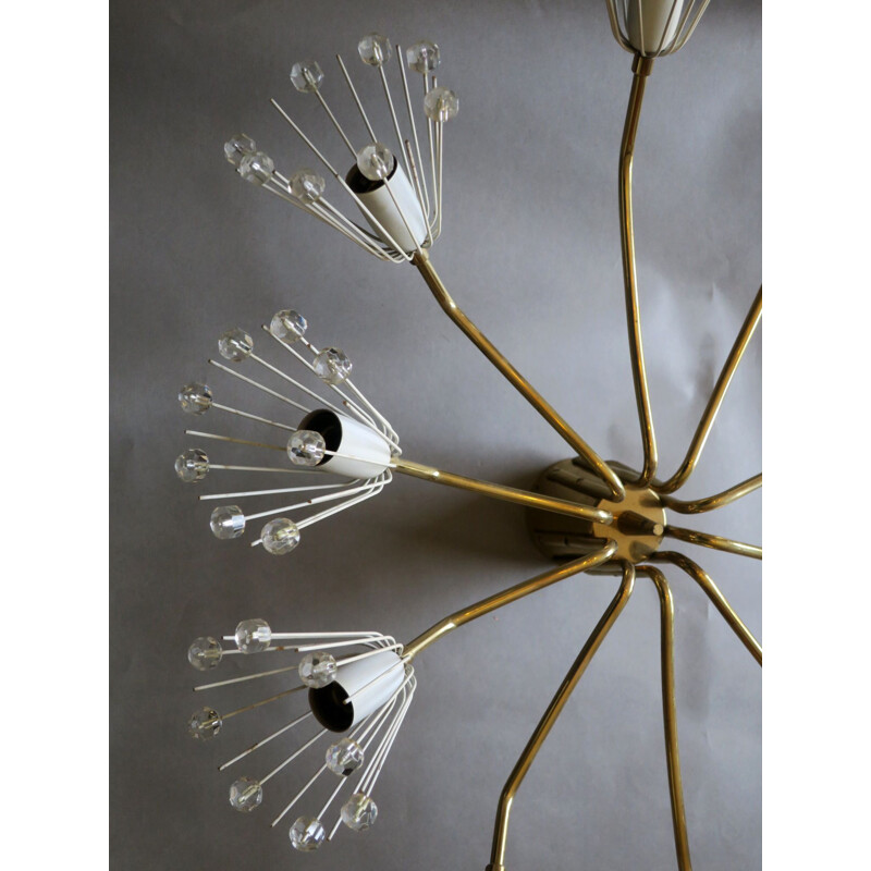 Austrian vintage chandelier by Emil Stejnar for Rupert Nikoll, 1950s