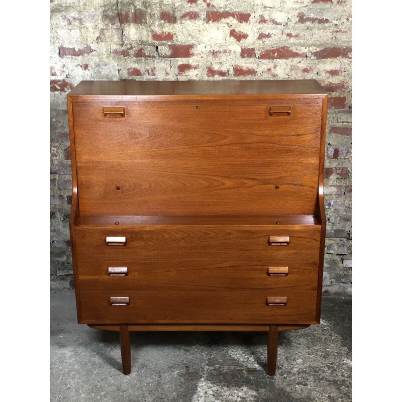 Scandinavian secretary in vintage teak by Børge Mogensen for Søborg