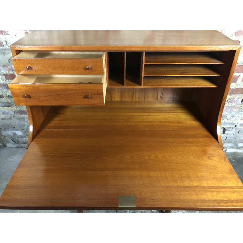 Scandinavian secretary in vintage teak by Børge Mogensen for Søborg