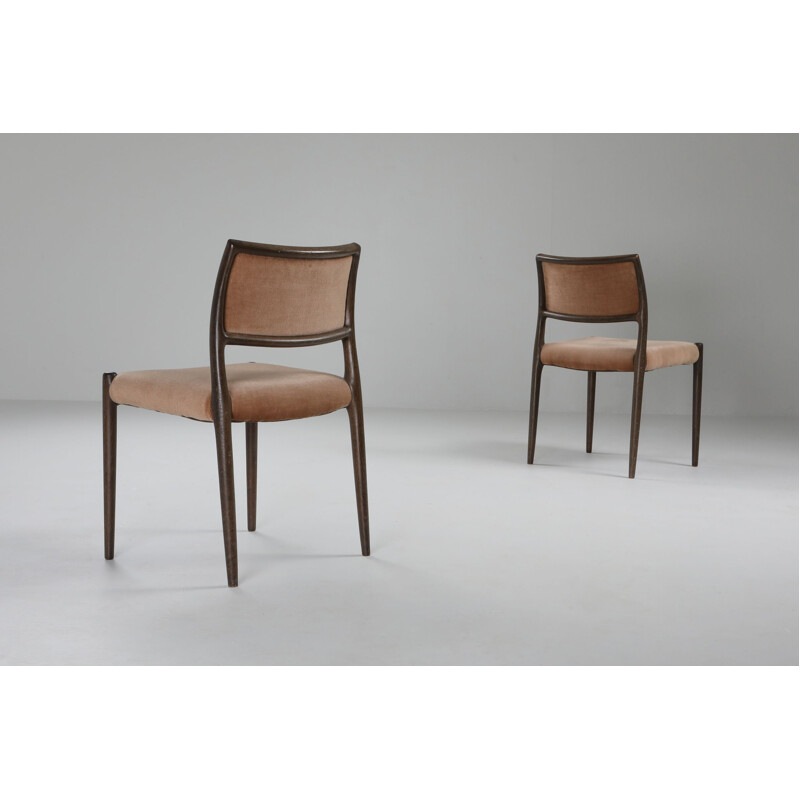 Set of 5 vintage Möller dining chairs, 1960