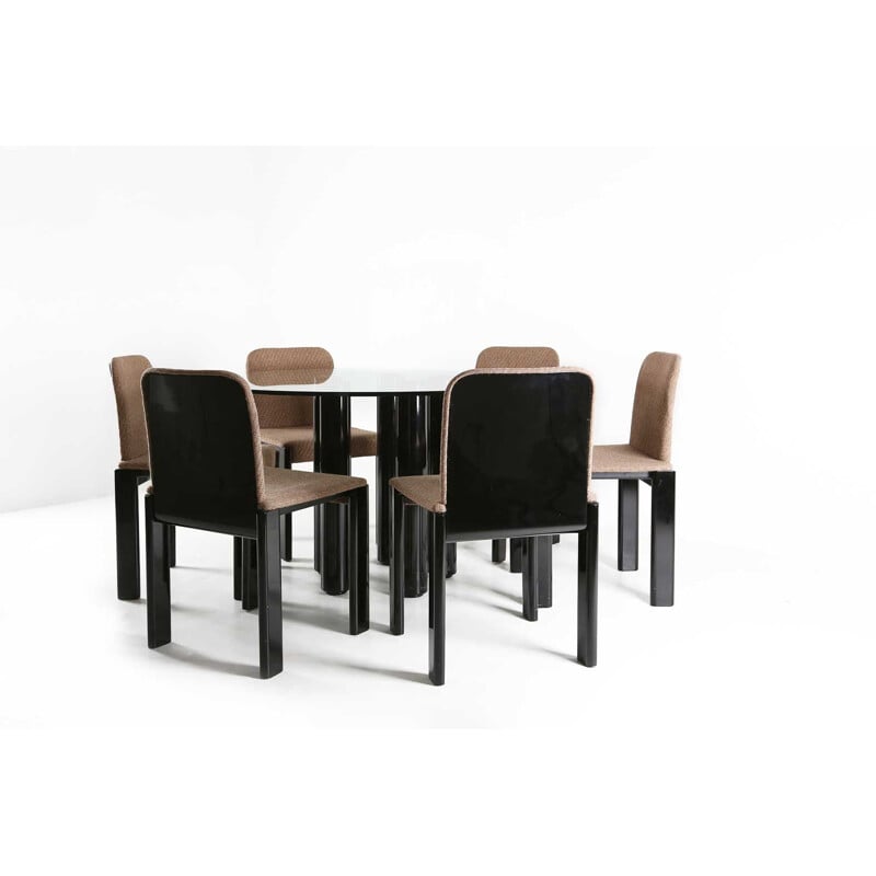 Ensemble de 6 chaises vintage de Marco ZANUSO