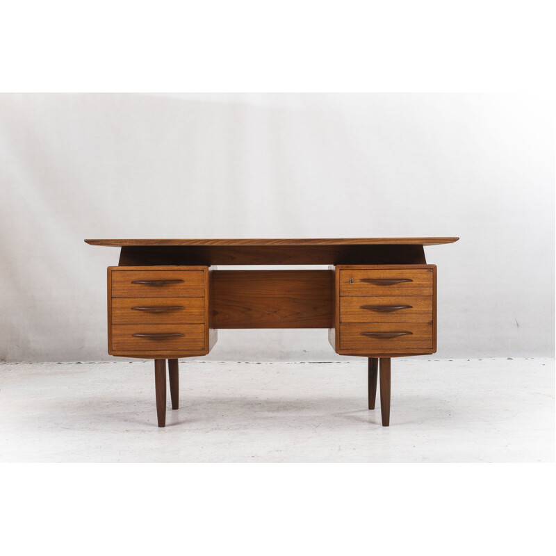 Vintage teak desk, 1960s