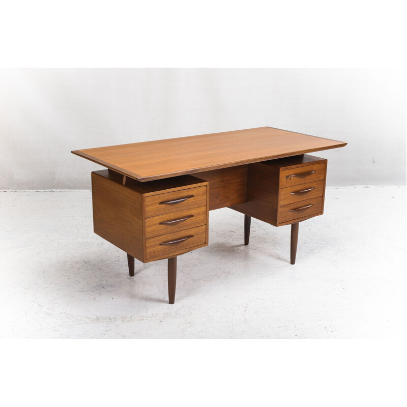 Vintage teak desk, 1960s