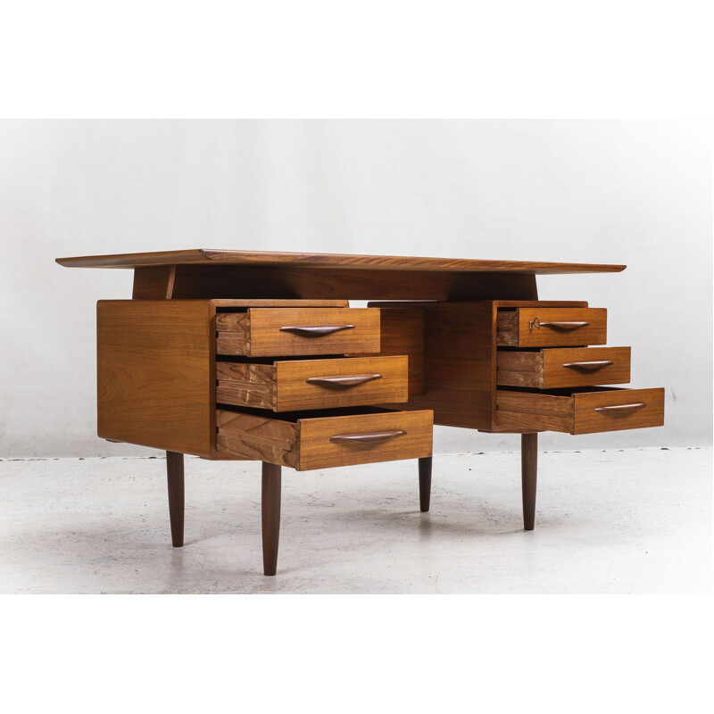 Vintage teak desk, 1960s