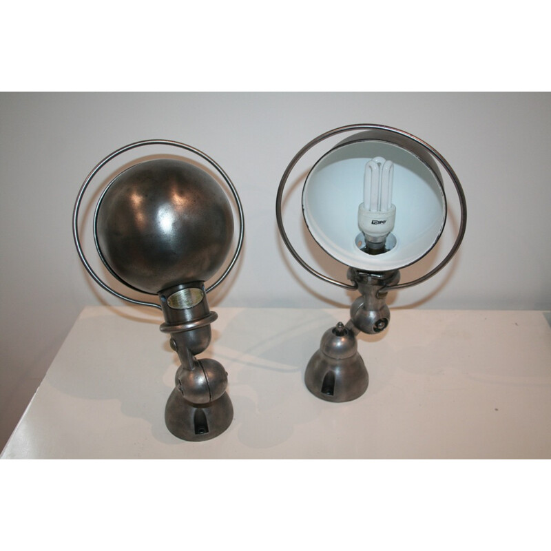 Jielde industrial side lamp, Jean-Louis DOMECQ - 1950s 