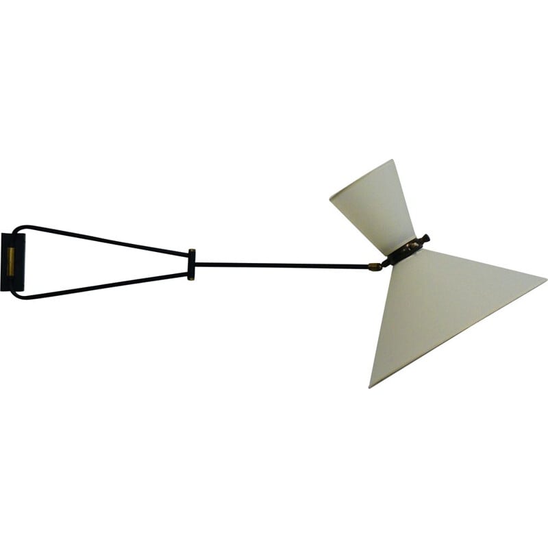 Diabolo wall lamp by René Mathieu for Lunel