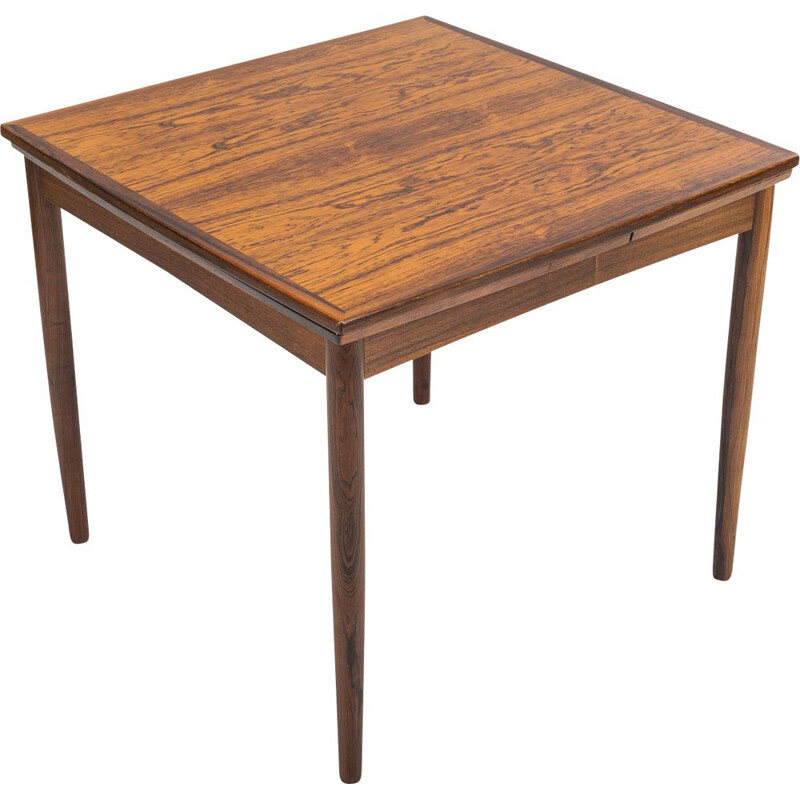 Table danoise vintage en palissandre à rallonge de Poul Hundevad pour Hundevad & Co, 1960