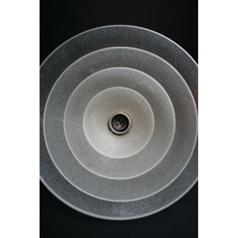 Glass vintage pendant light by Carlo Nason for Mazzega