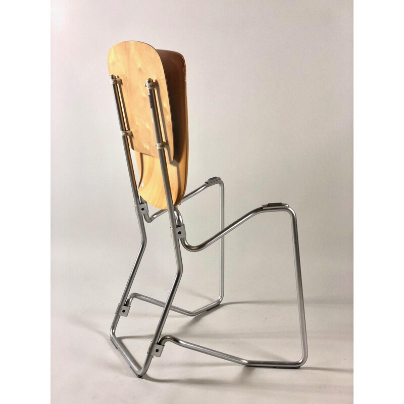 Vintage Aluflex chair by Armin Wirth for Hans Zollinger Sohre in Switzerland, 1950