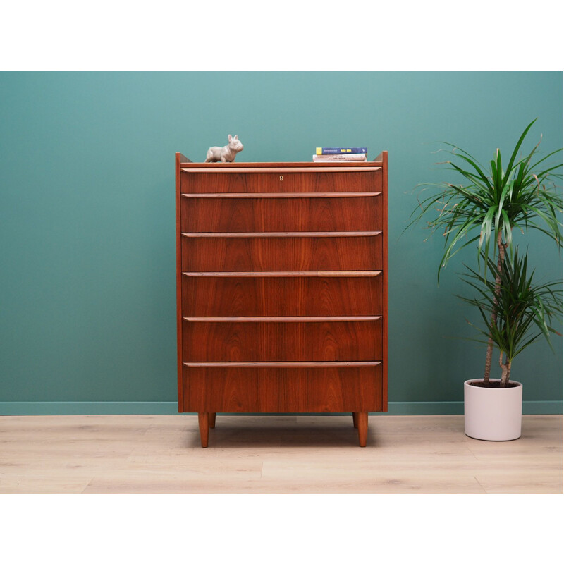 Scandinavian teak vintage chest of drawers, 1970