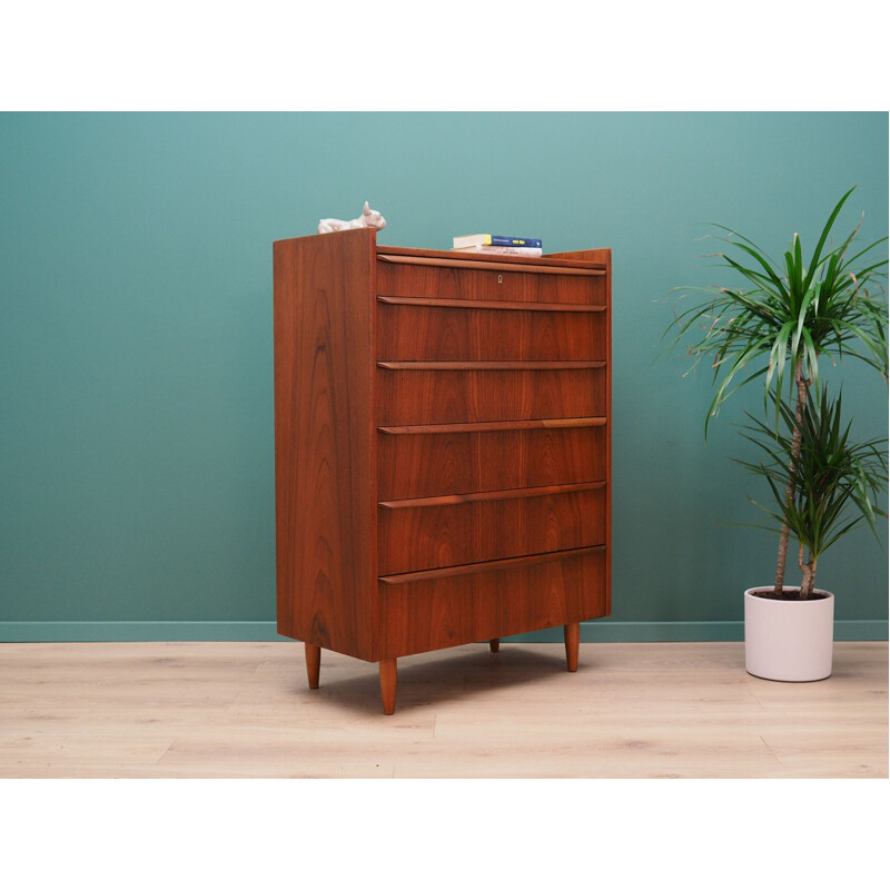 Scandinavian teak vintage chest of drawers, 1970