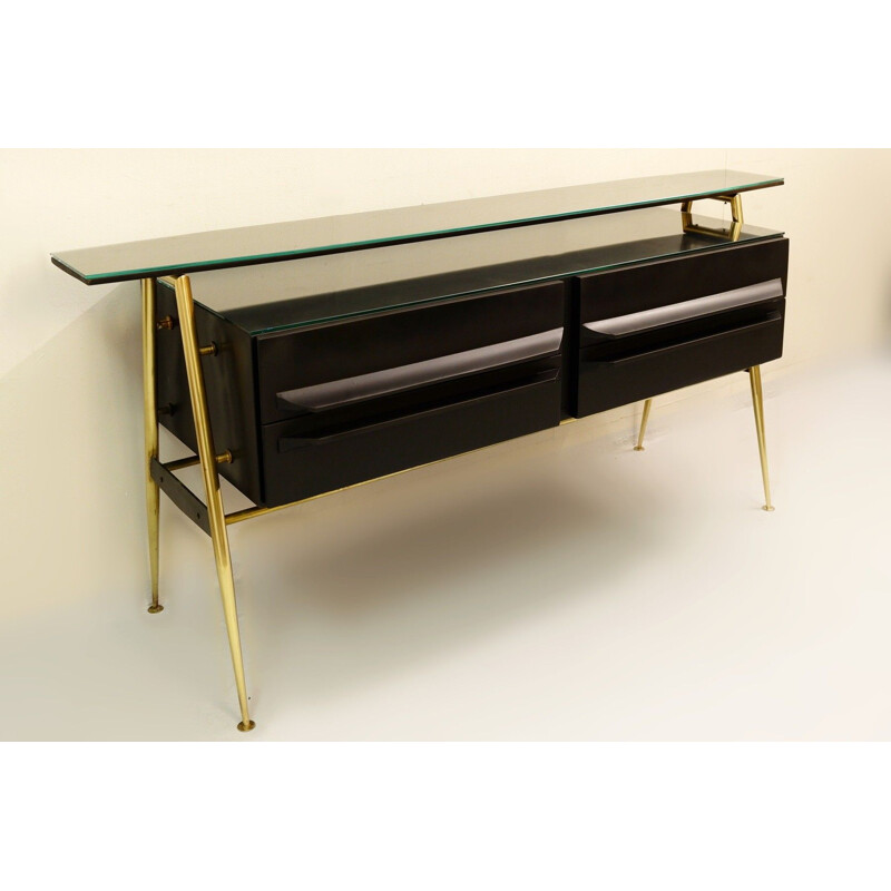 Vintage italian black sideboard