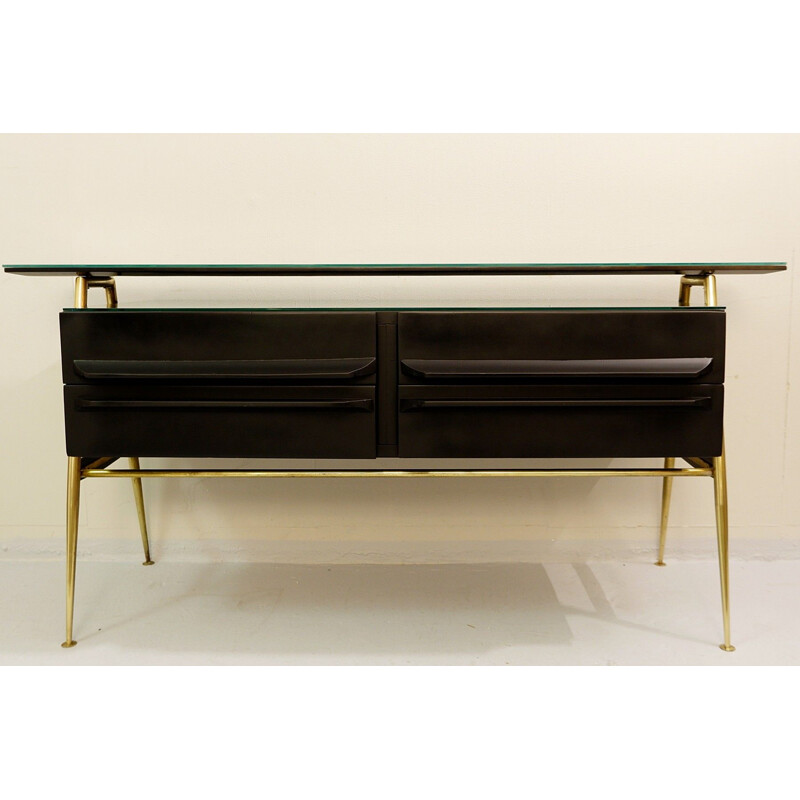 Vintage italian black sideboard