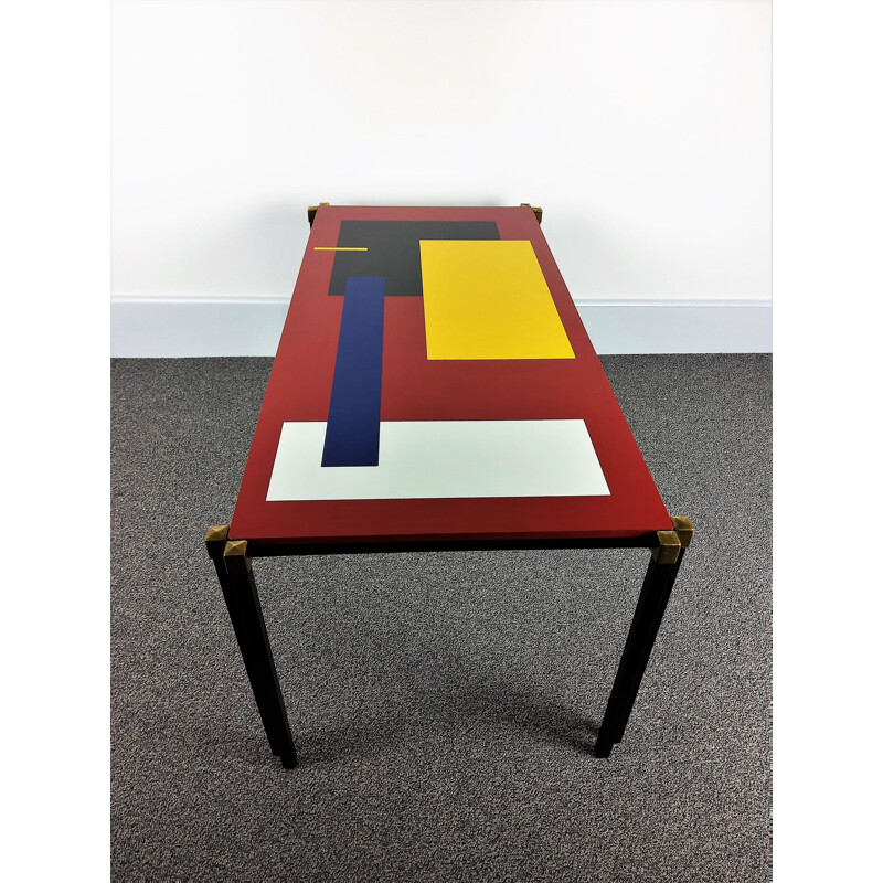 Vintage coffee table with geometric design, 1960