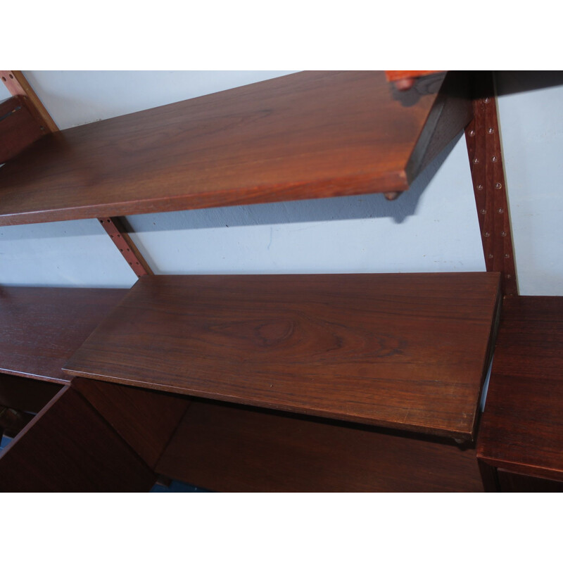 Vintage Danish Teak Modular Shelf System, 1960s