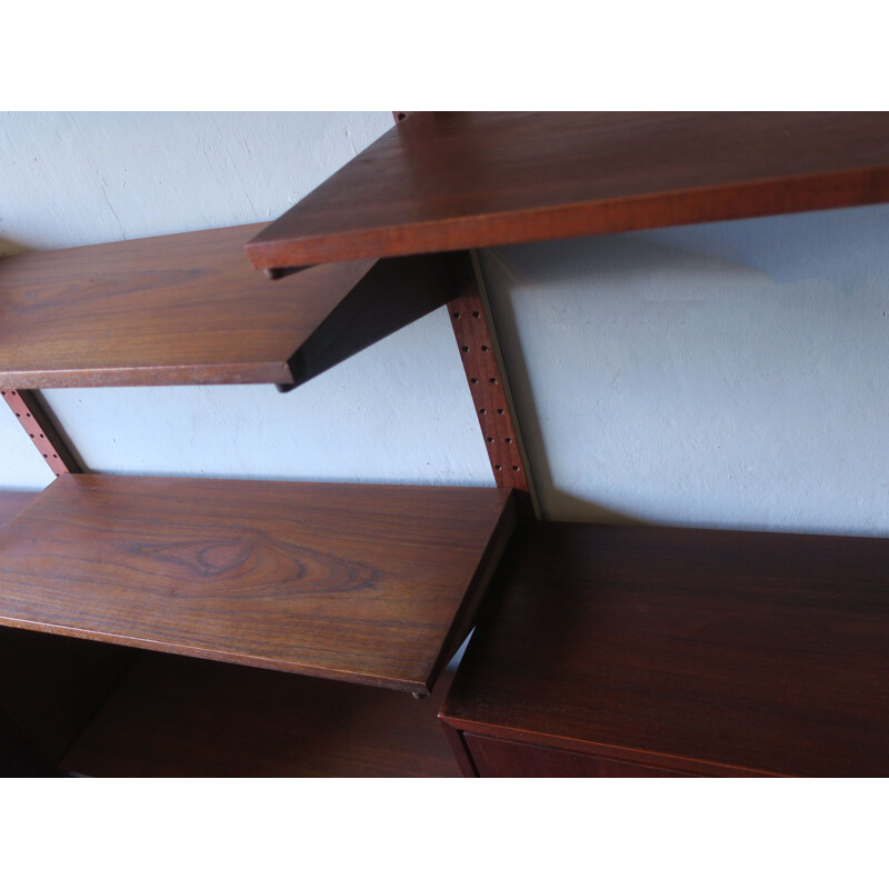 Vintage Danish Teak Modular Shelf System, 1960s