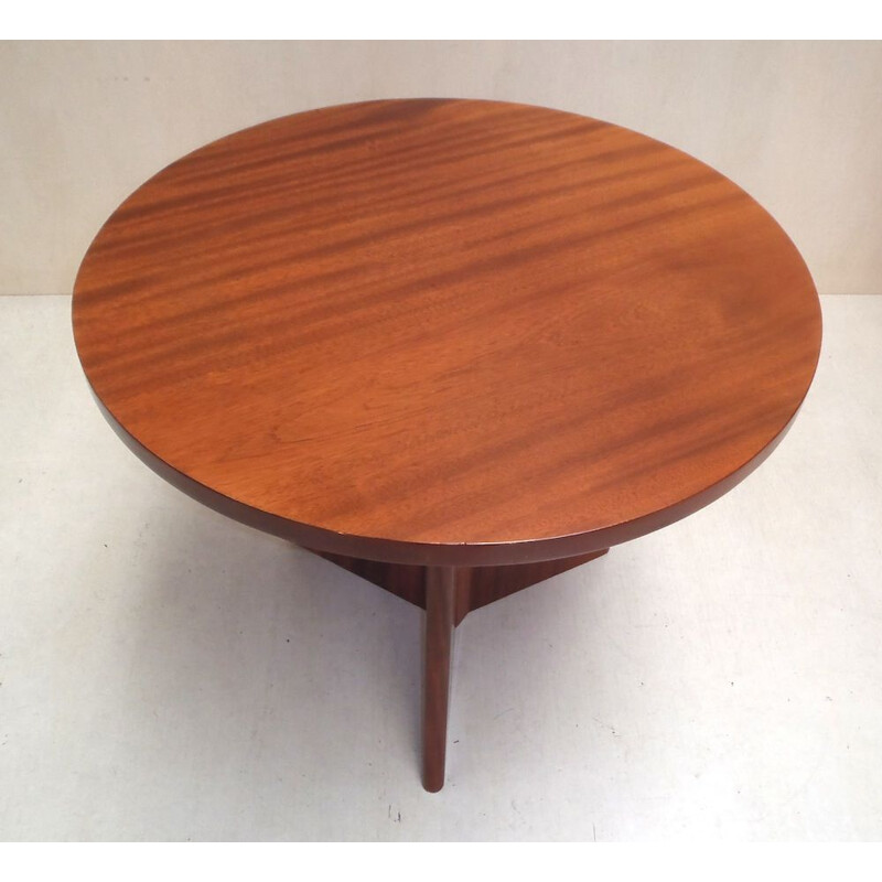 Vintage mahogany pedestal table for living room