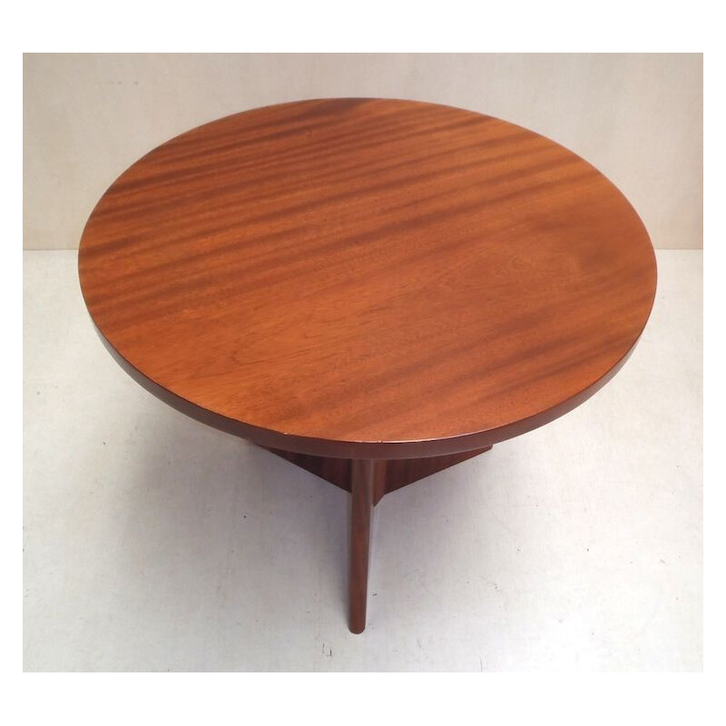 Vintage mahogany pedestal table for living room