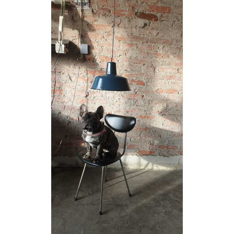 Industrial vintage pendant light by Wilkasy A23, 1960s