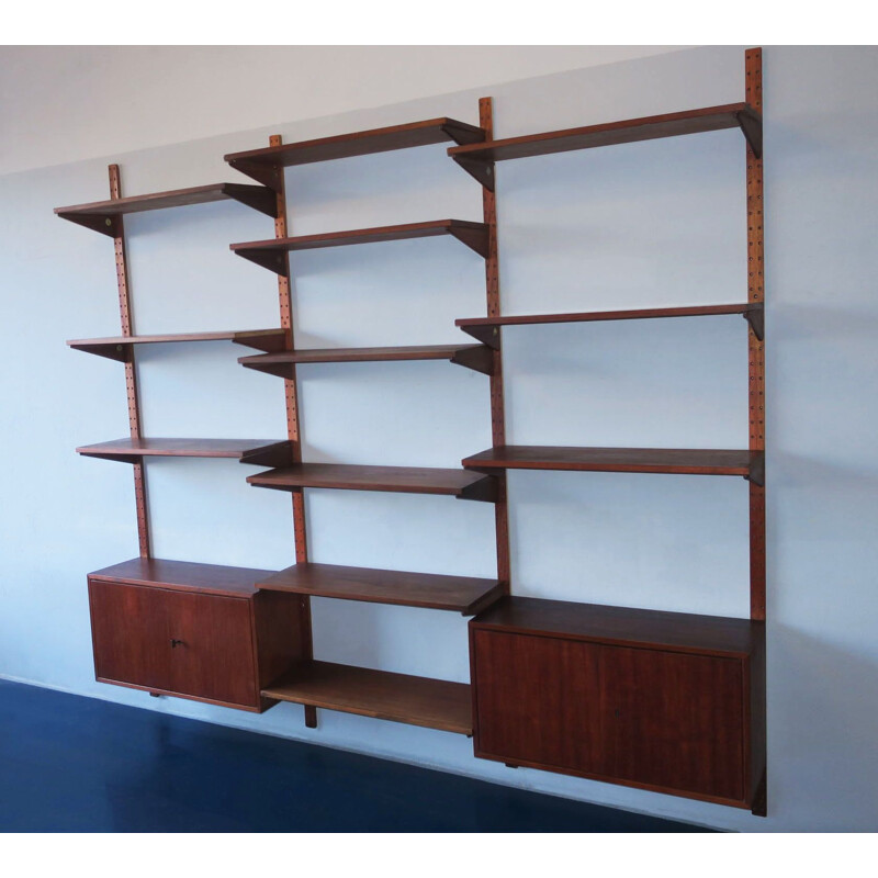 Vintage Danish Teak Modular Shelf System, 1960s