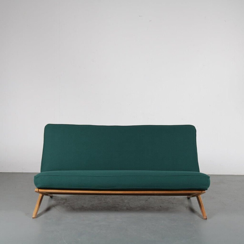 Birch vintage sofa manufactured in The Netherlands, 1950s