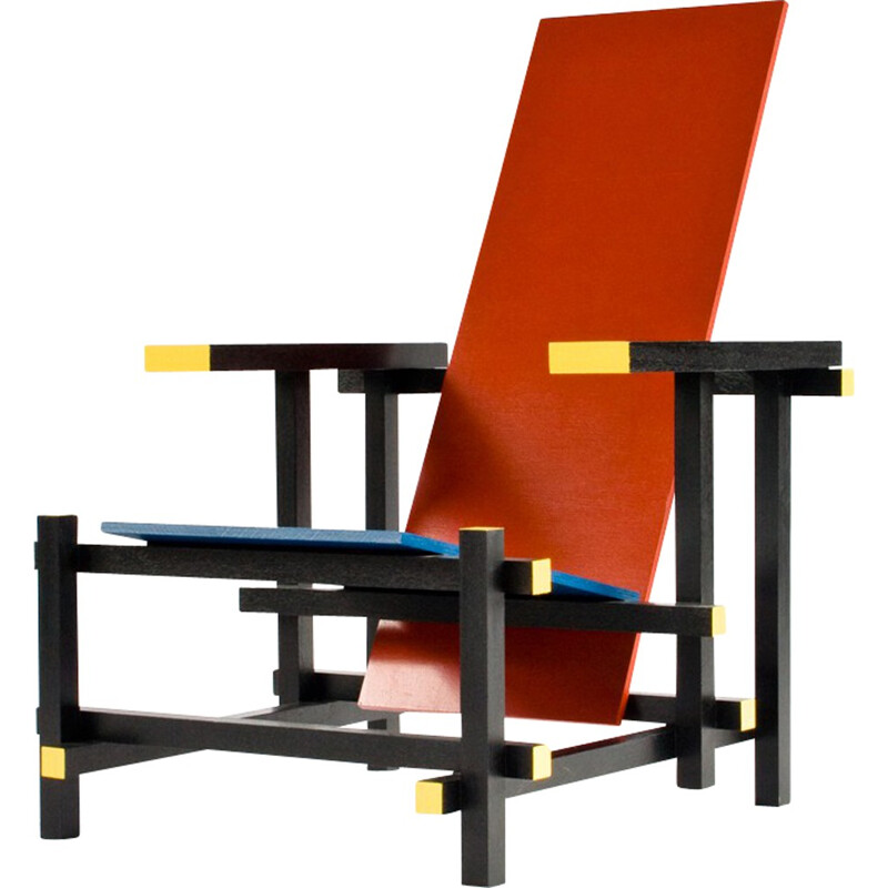 "Chaise rouge et bleue", Gerrit RIETVELD - 1930