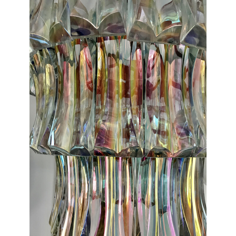 Vintage chandelier by Paolo Venini in Murano glass 1930's