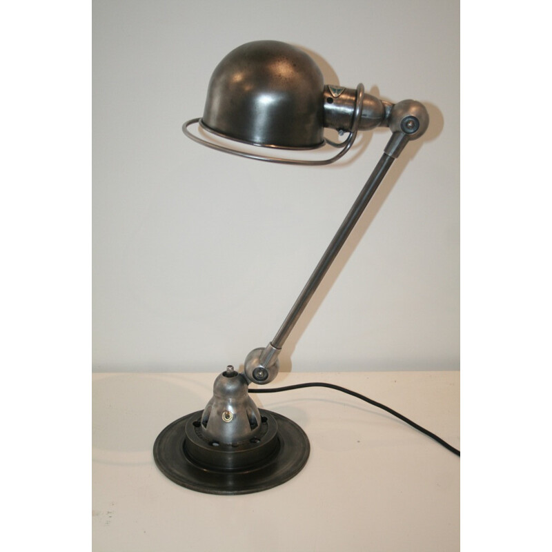 Lampe Jieldé industrielle en acier, Jean-Louis DOMECQ - 1950