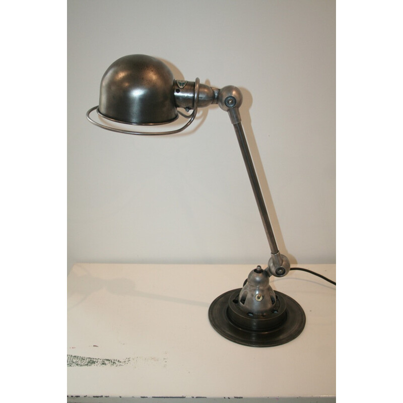 Lampe Jieldé industrielle en acier, Jean-Louis DOMECQ - 1950