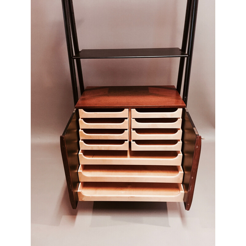 Modular bookcase Scandinavian Design 1950