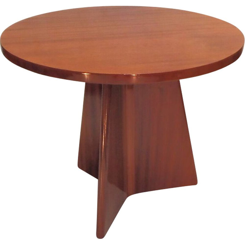 Vintage mahogany pedestal table for living room