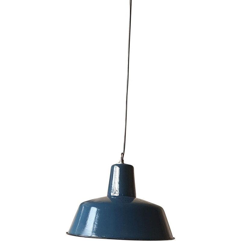 Industrial vintage pendant light by Wilkasy A23, 1960s