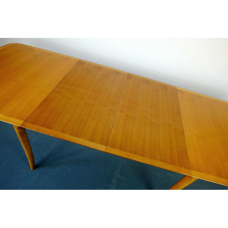 Vintage extendable dining table in light wood by Lübke, 1960