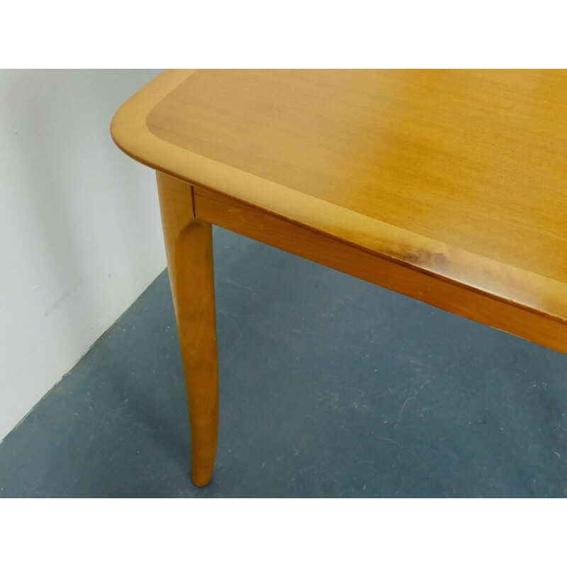 Vintage extendable dining table in light wood by Lübke, 1960