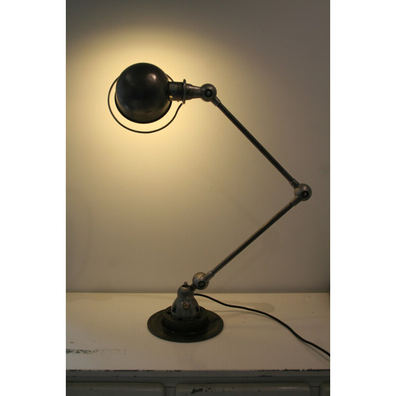 Lampe Jieldé industrielle à deux bras, Jean-Louis DOMECQ - 1950