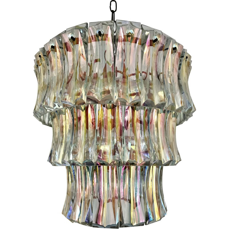 Vintage chandelier by Paolo Venini in Murano glass 1930's