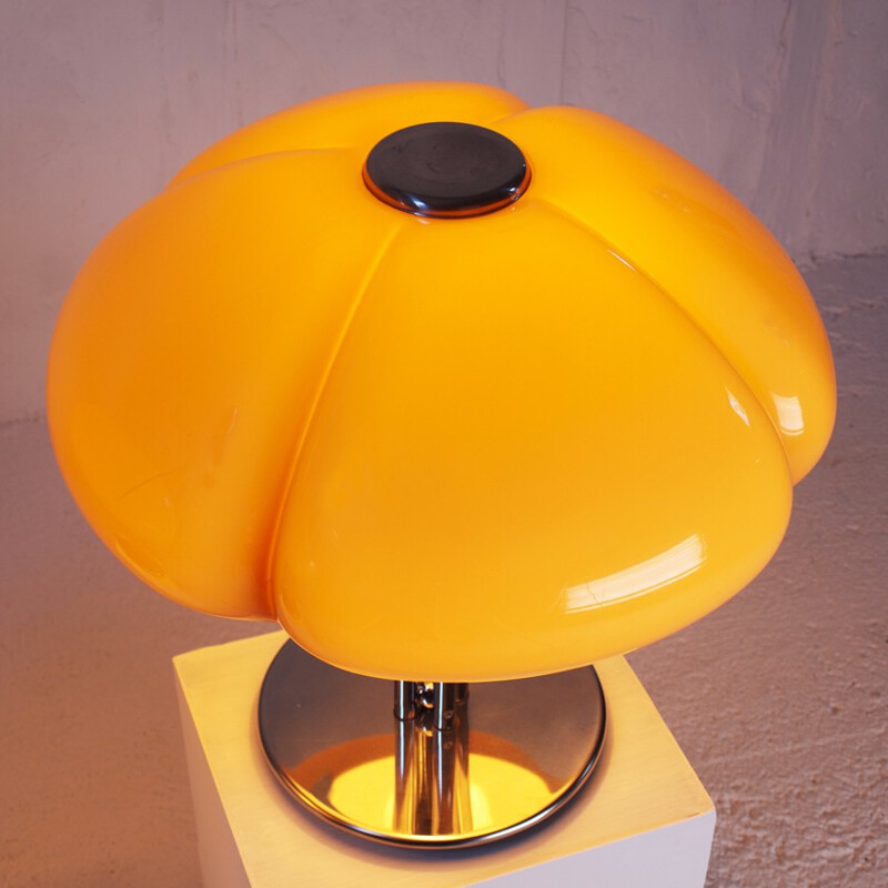 Guzzini "Quadrifoglio" metal and plastic lamp, Gae AULENTI - 1970s