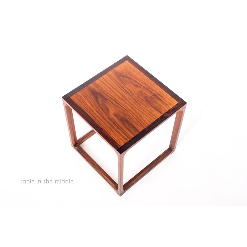 Vintage rosewood nesting tables by Kai Kristiansen for Aksel Kjersgaard, 1960