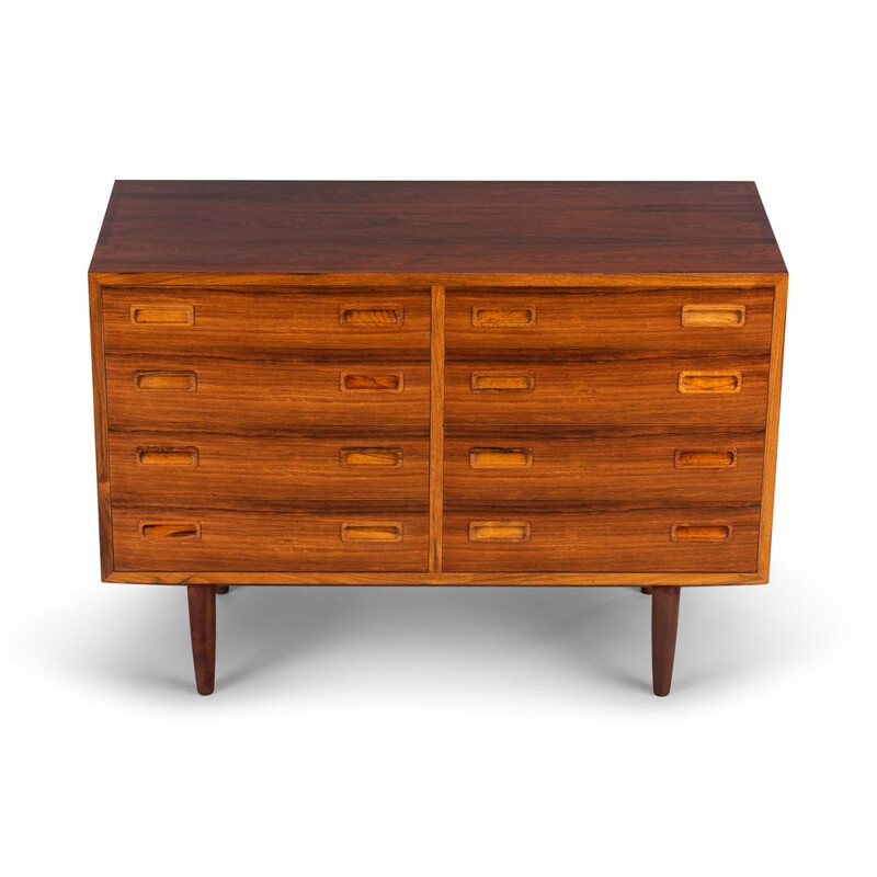 Rosewood vintage chest of drawers by Carlo Jensen for Hundevad and Co., 1960s
