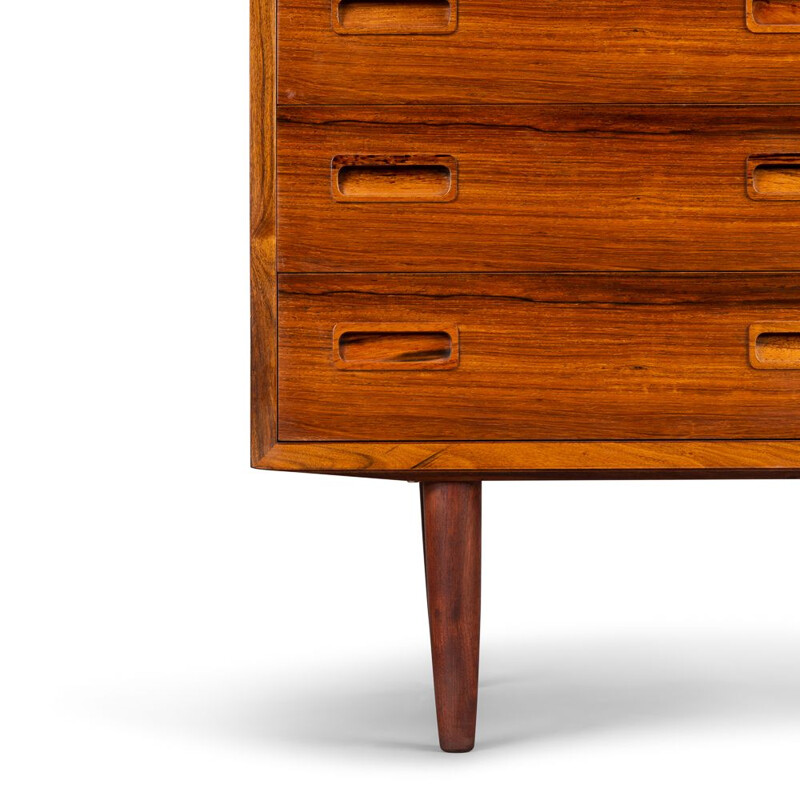 Rosewood vintage chest of drawers by Carlo Jensen for Hundevad and Co., 1960s