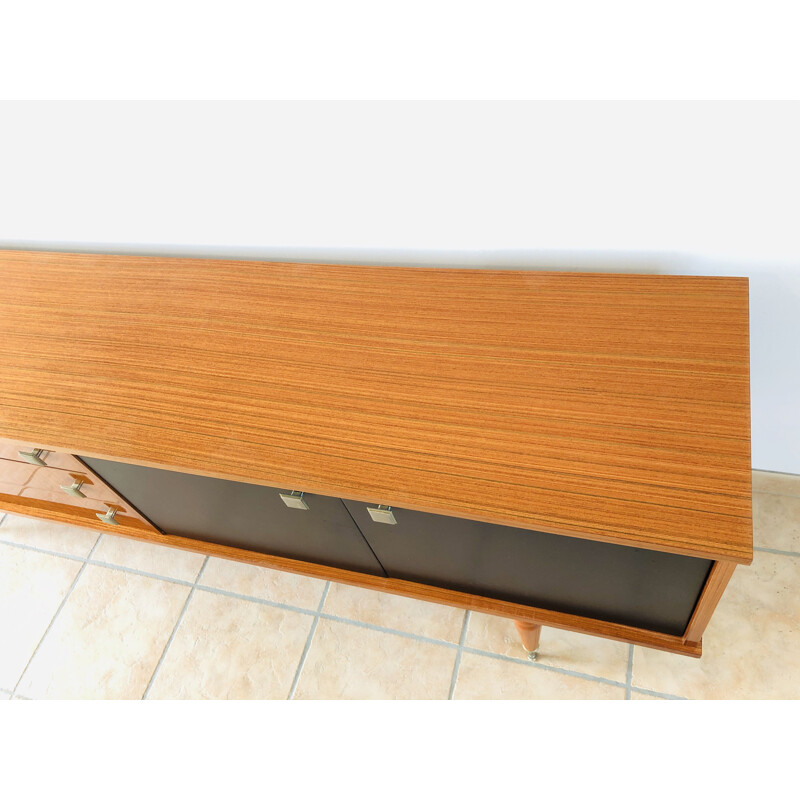 Vintage blond mahogany sideboard, 1970