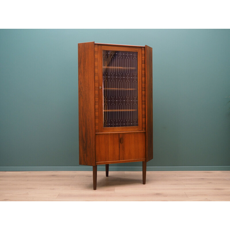 Vintage corner cabinet in rosewood, 1970s