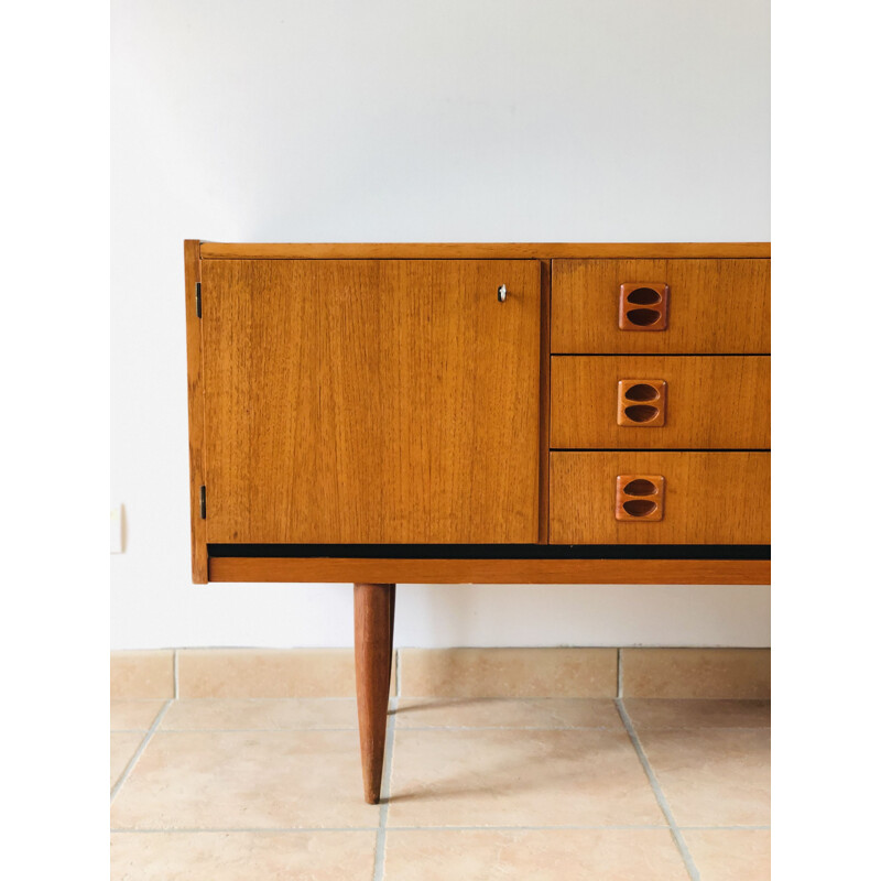 Vintage scandinavian teak sideboard, 1960