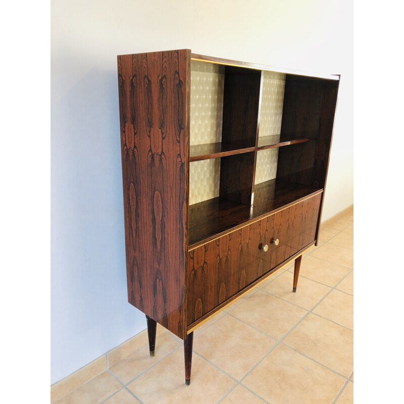 Vintage rosewood bookcase, 1970