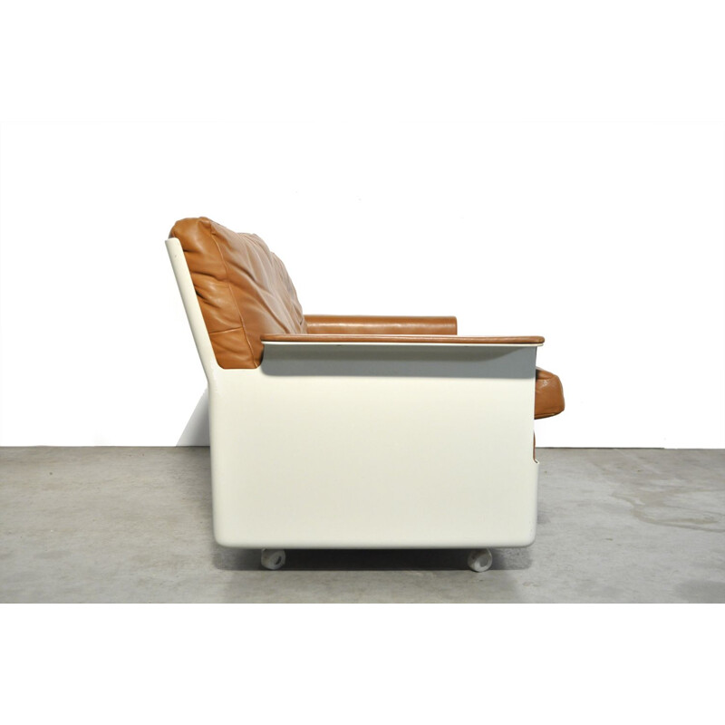 Vintage 2-seater fiberglass sofa by Dieter Rams for Wolfgang Feierbach  Vitsoe, 1960s