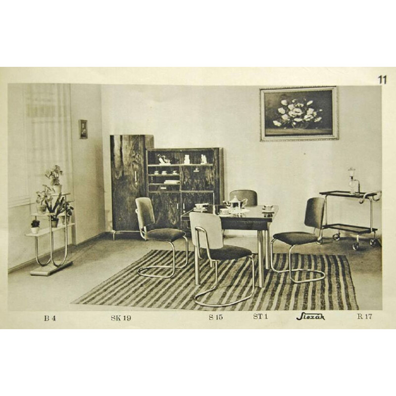 Bauhaus vintage shelf Model B4 by Slezak, 1930s
