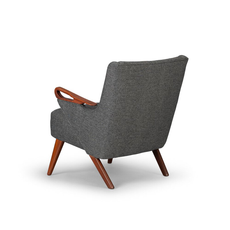 Dark grey vintage easy chair by C. Findahl Brodersen, 1950s