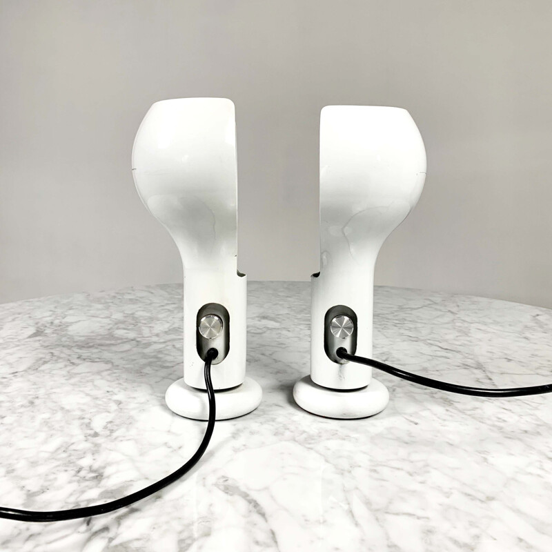 Pair of vintage Flash Lamps by Joe Colombo for Oluce, 1960s