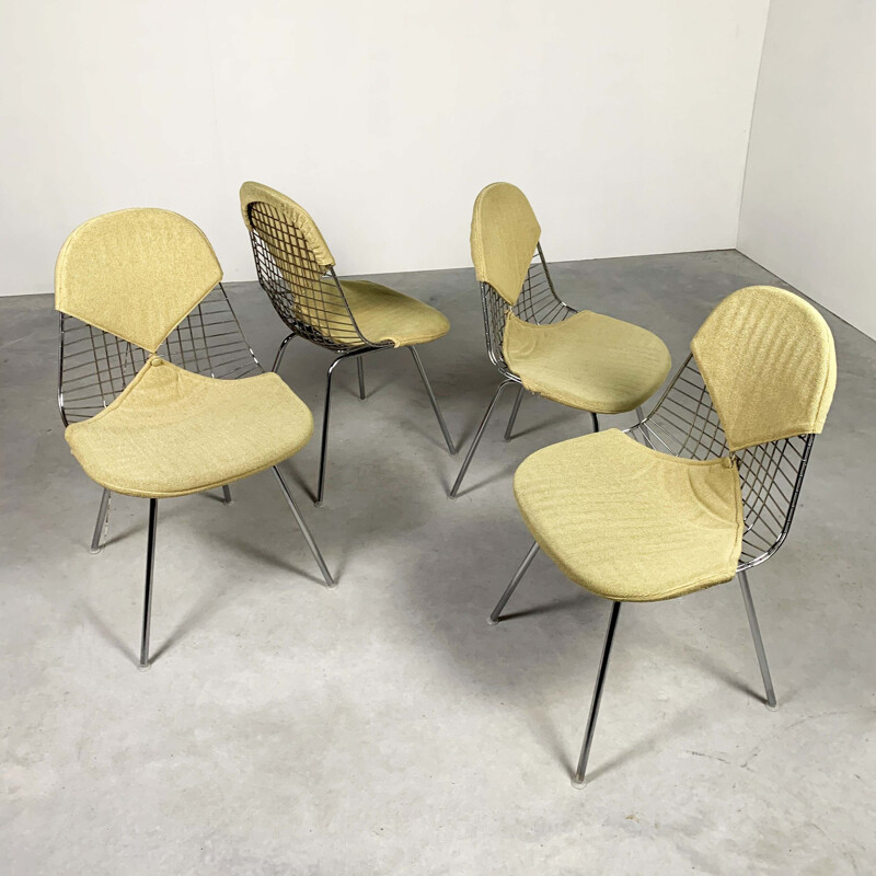 Set of 4 DKR Bikini vintage chairs by Charles and Ray Eames, 1950s