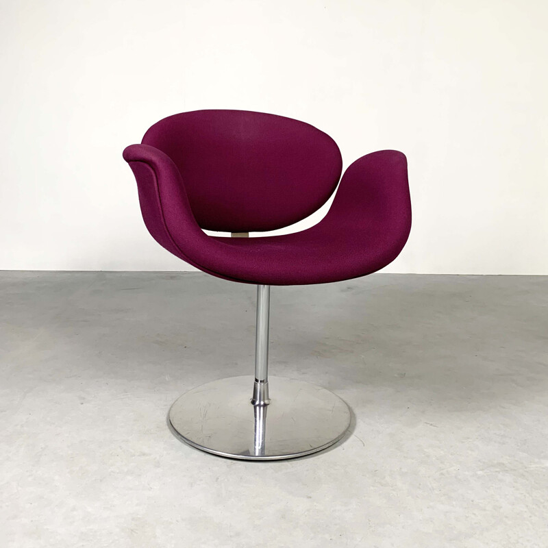 Vintage Purple Tulip Chair by Pierre Paulin for Artifort, 1970s